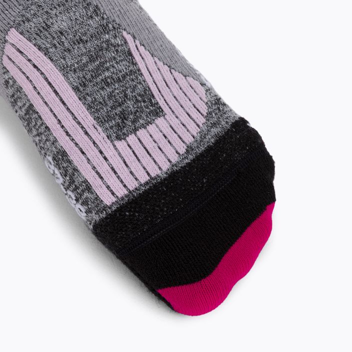 Skarpety narciarskie damskie X-Socks Ski Rider 4.0 grey/pink 3