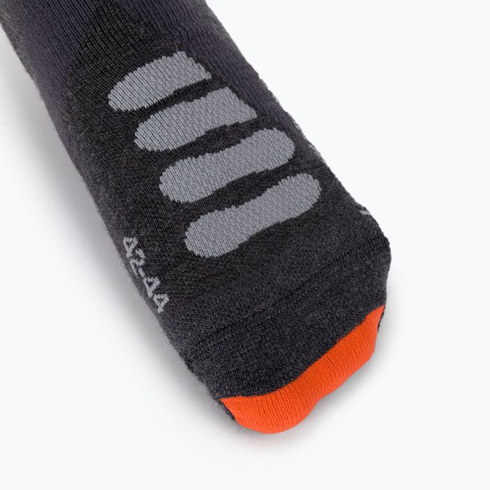 Skarpety narciarskie X-Socks Ski Silk Merino 4.0 anthracite melange/grey melange 3