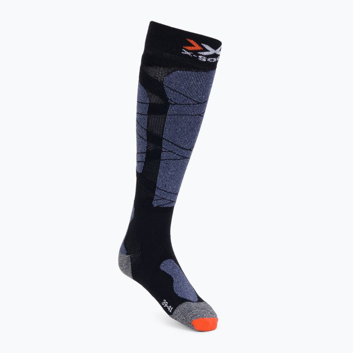 Skarpety narciarskie X-Socks Carve Silver 4.0 black/blue melange