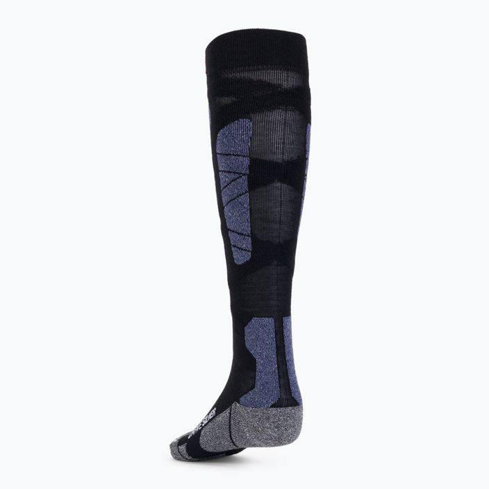 Skarpety narciarskie X-Socks Carve Silver 4.0 black/blue melange 2