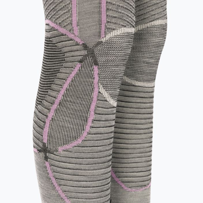 Spodnie termoaktywne damskie X-Bionic Apani 4.0 Merino black/grey/pink 3