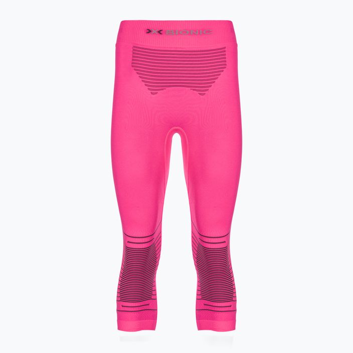 Spodnie termoaktywne damskie X-Bionic 3/4 Energizer 4.0 neon flamingo/anthracite