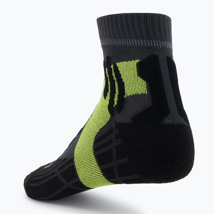Skarpety do biegania męskie X-Socks Marathon charcoal/phyton yellow/black 2