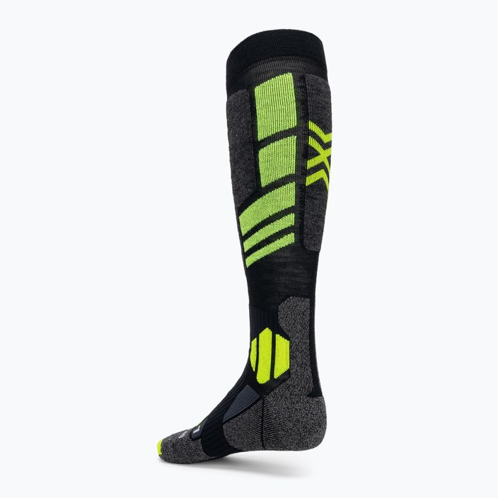 Skarpety snowboardowe X-Socks Snowboard 4.0 black/grey/phyton yellow 2