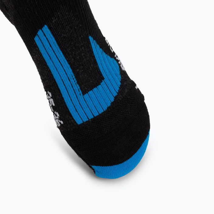 Skarpety narciarskie damskie X-Socks Ski Rider 4.0 dark grey/melange blue 3