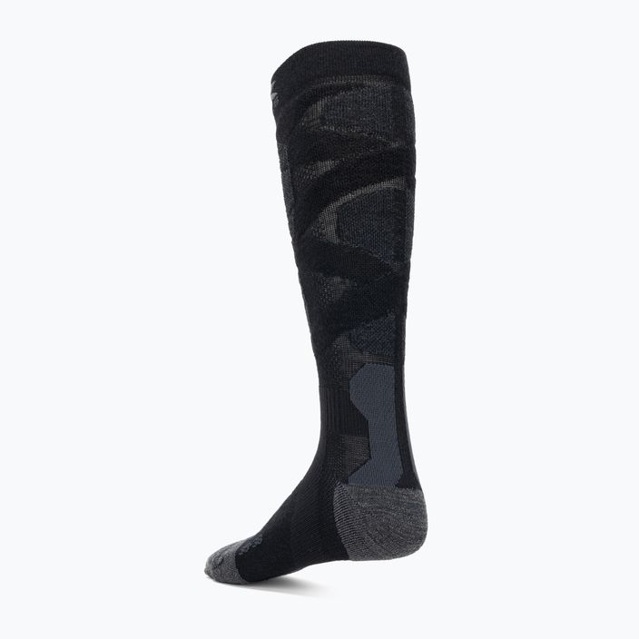 Skarpety narciarskie X-Socks Ski Silk Merino 4.0 black/dark grey melange 2
