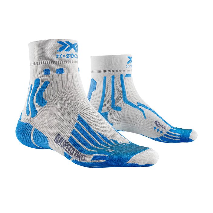 Skarpety do biegania męskie X-Socks Run Speed Two 4.0 pearl grey/invent blue 2