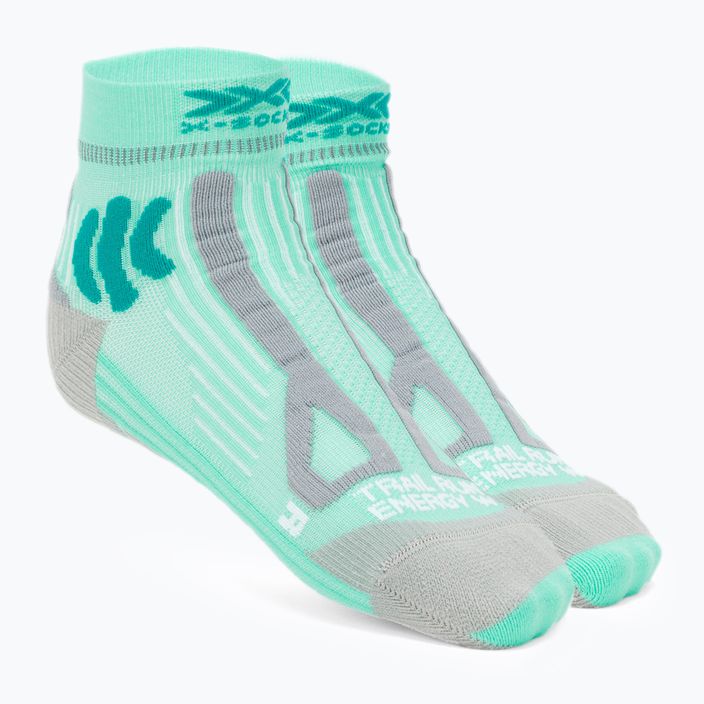 Skarpety do biegania damskie X-Socks Trail Run Energy 4.0 audrey green/pearl grey