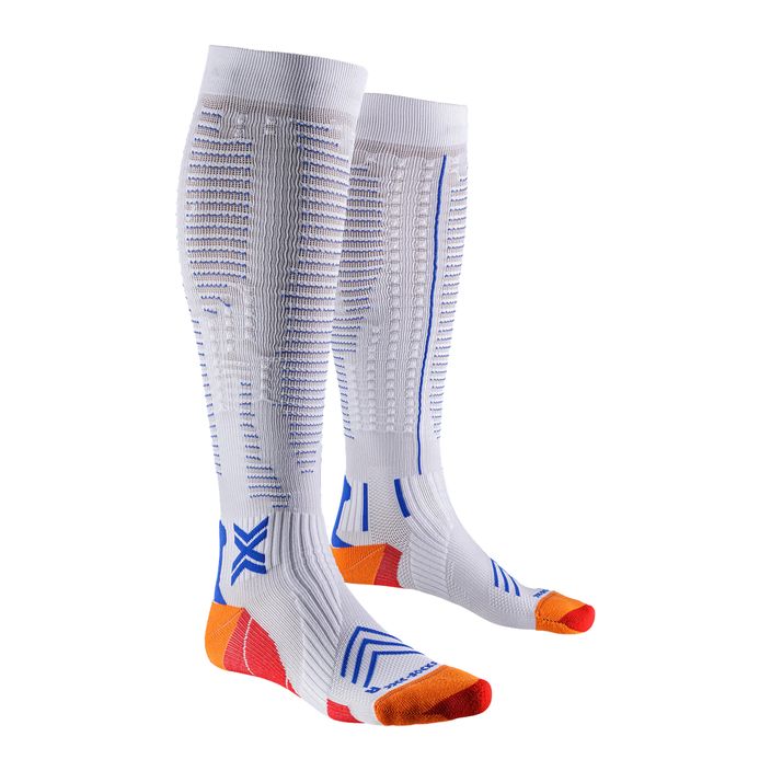 Skarpety do biegania męskie X-Socks Run Expert Effektor OTC white/orange/twyce blue 2