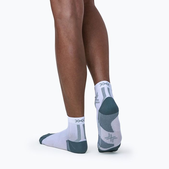 Skarpety do biegania damskie X-Socks Run Discover Ankle arctic white/pearl grey 4