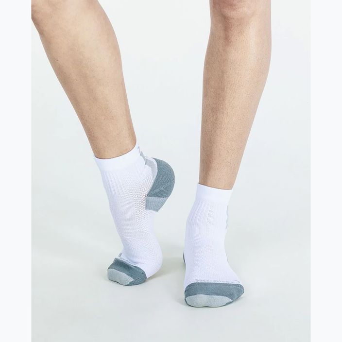 Skarpety do biegania męskie X-Socks Run Discover Ankle arctic white/pearl grey 3