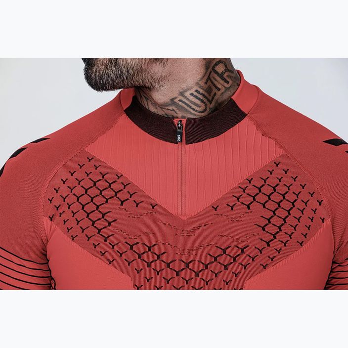 Koszulka do biegania męska X-Bionic Twyce Race SS red/black 3