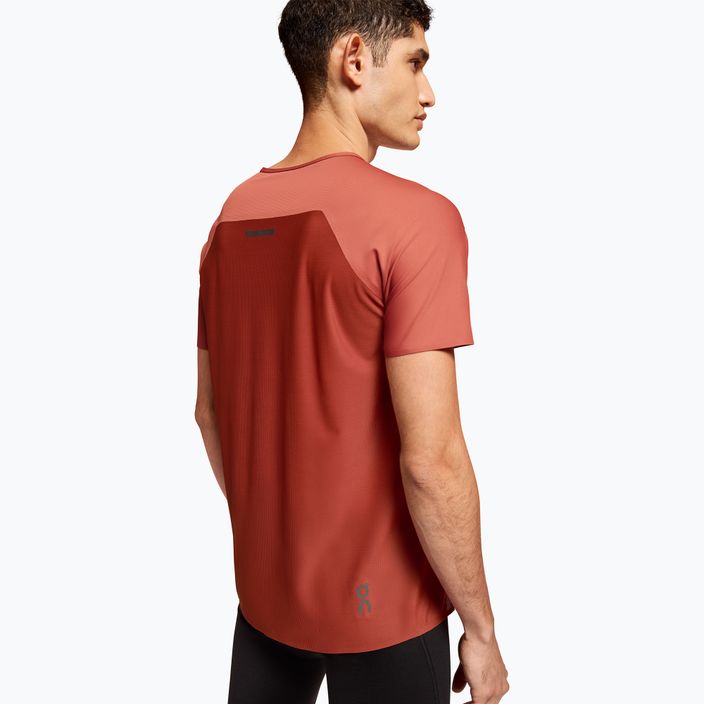 Koszulka do biegania męska On Running Performance-T auburn/ruby 3