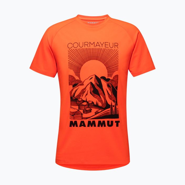 Koszulka trekkingowa męska Mammut Mountain hot red prt3 4