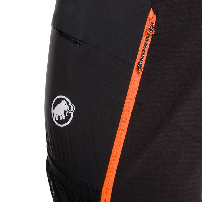 Spodnie softshell męskie Mammut Aenergy IN Hybrid black/vibrant orange 6