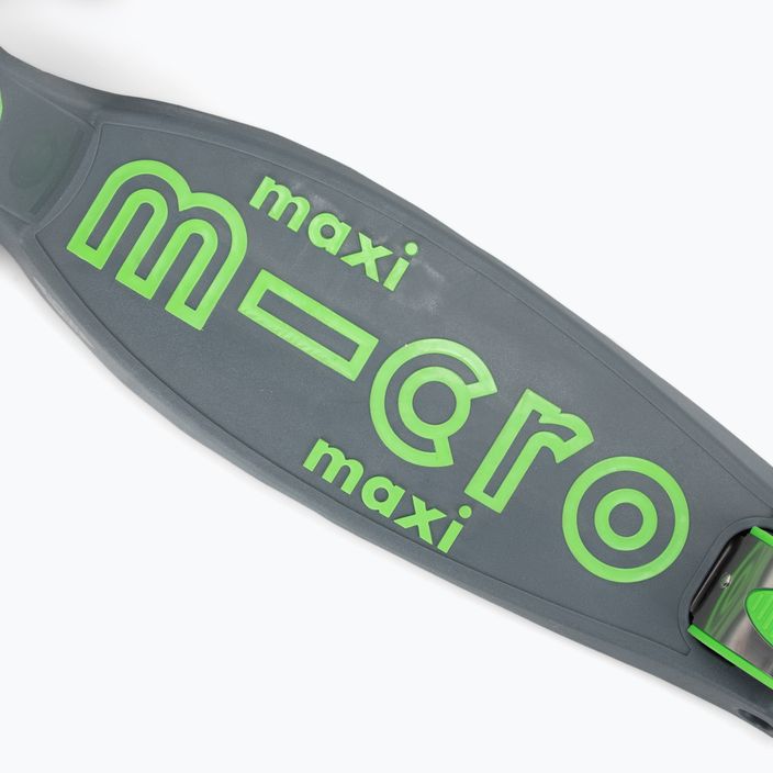 Hulajnoga trójkołowa dziecięca Micro Maxi Deluxe Pro grey/green 5