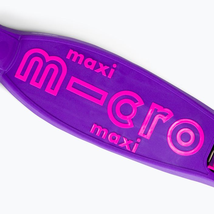 Hulajnoga trójkołowa dziecięca Micro Maxi Deluxe Foldable LED purple 5