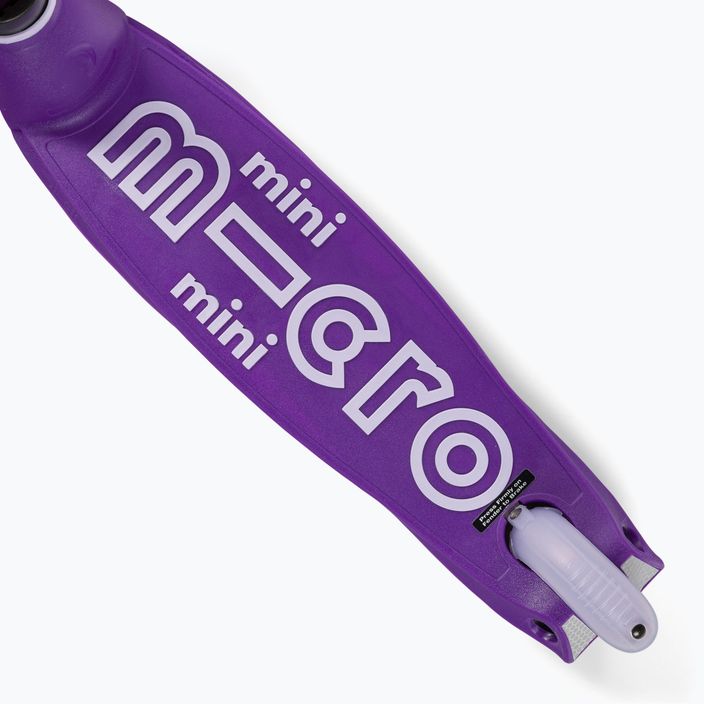 Hulajnoga trójkołowa dziecięca Micro Mini Deluxe LED purple 7