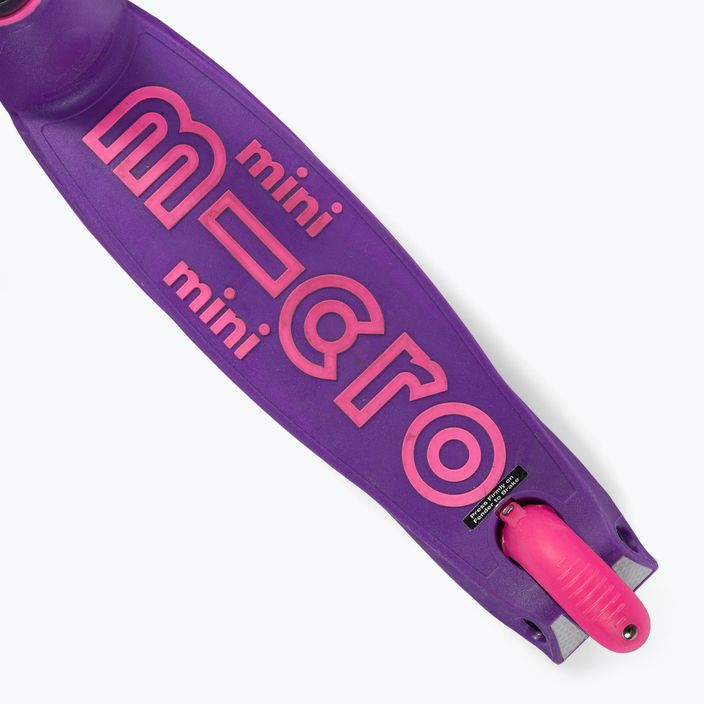 Hulajnoga trójkołowa dziecięca Micro Mini Deluxe LED purple/pink 6
