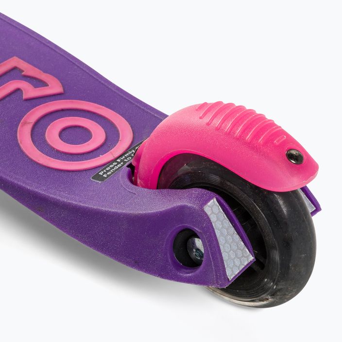 Hulajnoga trójkołowa dziecięca Micro Mini Deluxe LED purple/pink 7