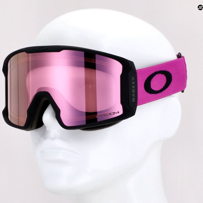 Gogle narciarskie Oakley Line Miner M matte ultra purple/prizm snow hi pink irridium 5