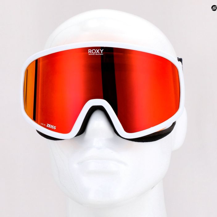 Gogle snowboardowe damskie ROXY Feenity Color Luxe bright white/sonar ml revo red 8