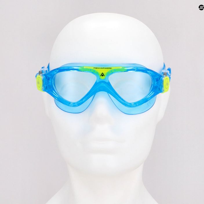 Maska do pływania dziecięca Aquasphere Vista turquoise/yellow/clear 7
