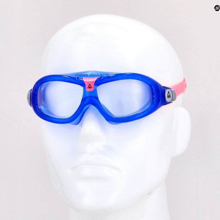 Maska do pływania dziecięca Aquasphere Seal Kid 2 2022 blue/pink/clear 7