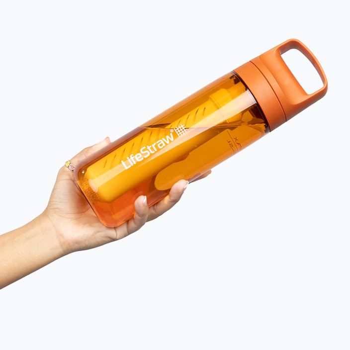 Butelka turystyczna Lifestraw Go 2.0 z filtrem 650 ml kyoto orange 3