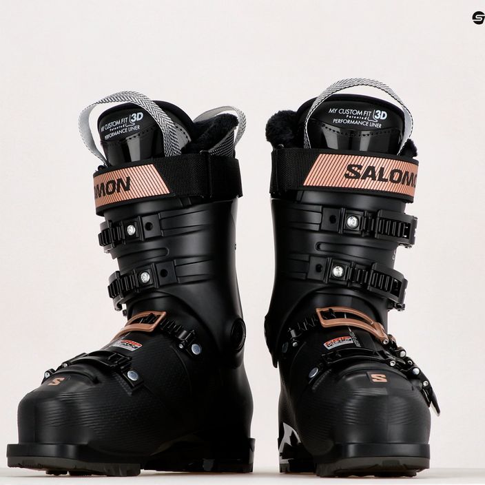 Buty narciarskie damskie Salomon S Pro Alpha 90W GW black/pink/gold metal/silver 10