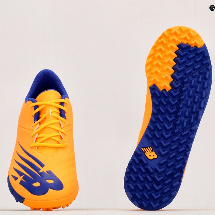 Buty piłkarskie dziecięce New Balance Furon V6+ Dispatch JNR TF impulse/vibrant orange 10