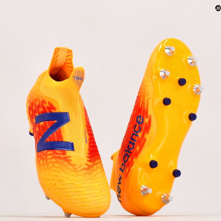 Buty piłkarskie męskie New Balance Tekela V3+ Pro SG impulse/vibrant orange 11