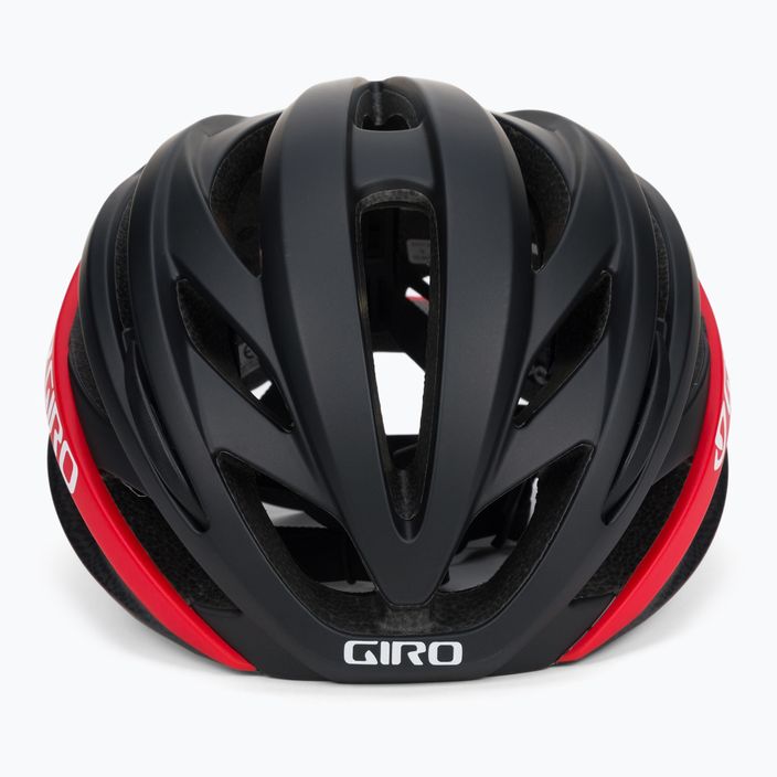 Kask rowerowy Giro Syntax matte black/bright red 2