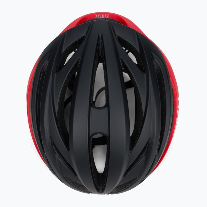Kask rowerowy Giro Syntax matte black/bright red 6