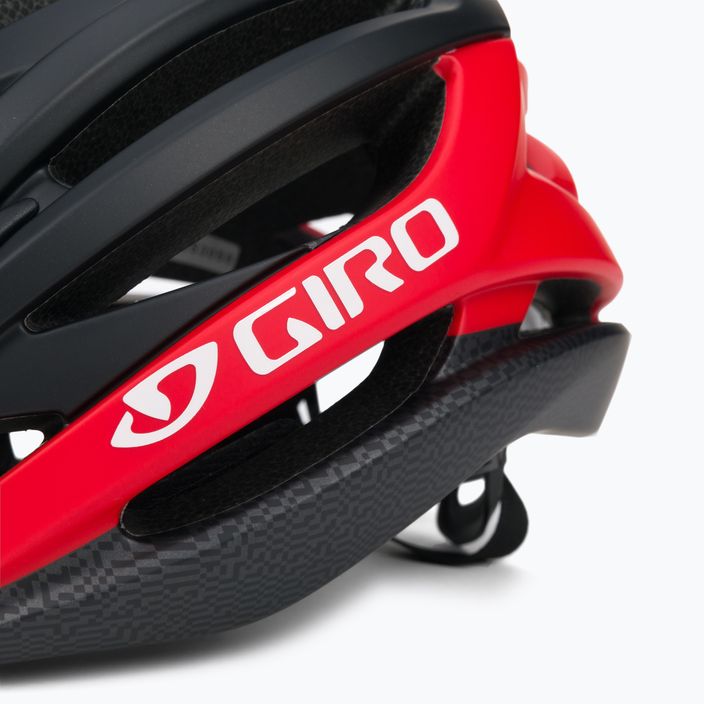 Kask rowerowy Giro Syntax matte black/bright red 7