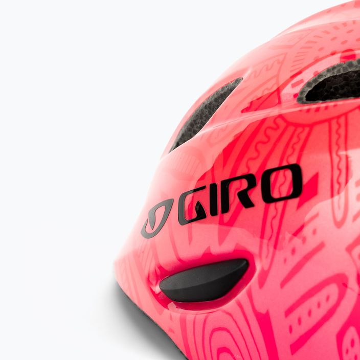 Kask rowerowy dziecięcy Giro Scamp bright pink pearl 7