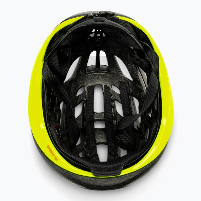 Kask rowerowy Giro Helios Spherical MIPS matte black fade/highlight yellow 5