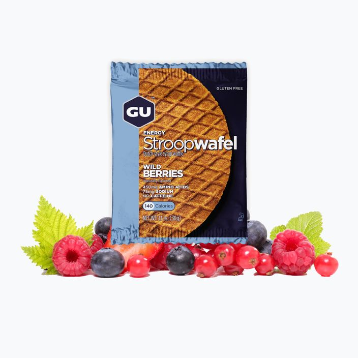 Przekąska GU Energy Stroopwaffle 32 g wild berry gluten free 2