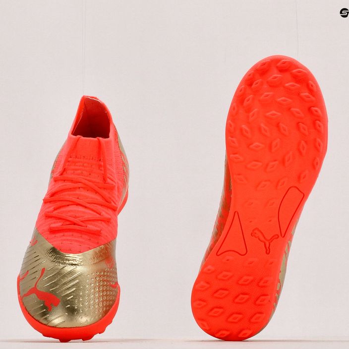 Buty piłkarskie dziecięce PUMA Future Z 3.4 Neymar Jr. TT fiery coral/gold 11