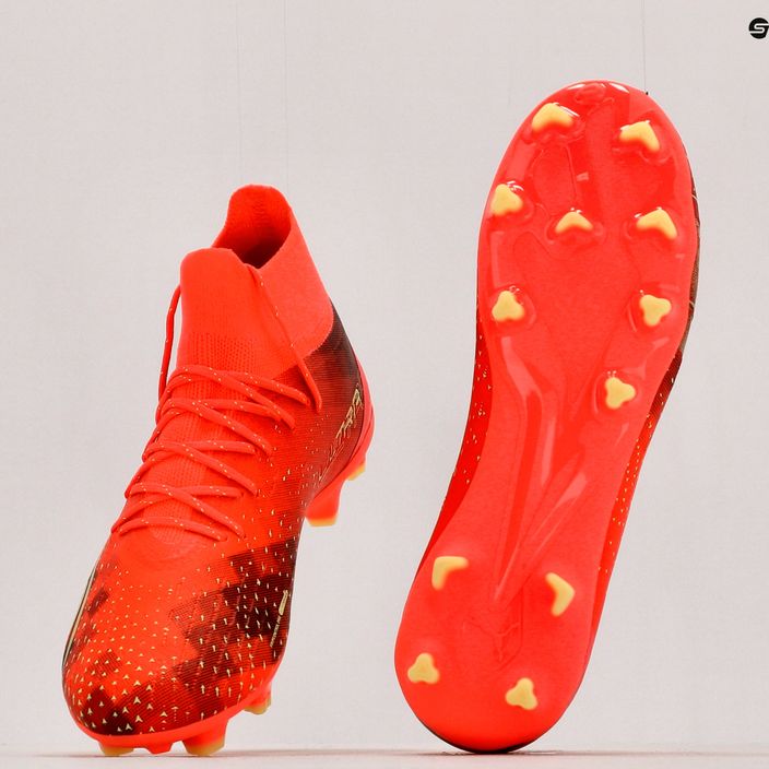 Buty piłkarskie dziecięce PUMA Ultra Pro FG/AG fiery coral/fizzy light/puma black 11