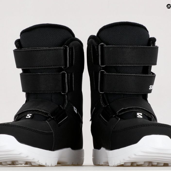 Buty snowboardowe dziecięce Salomon Whipstar black/white 12