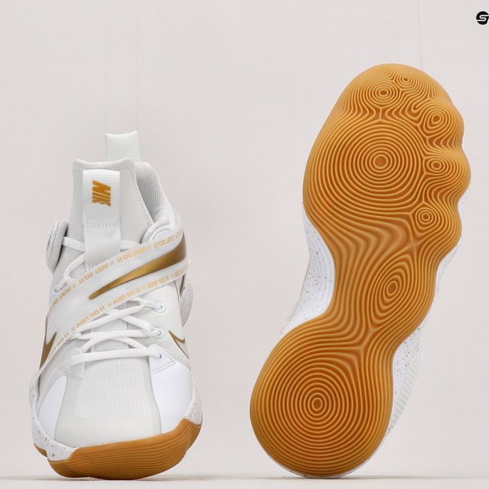 Buty do siatkówki Nike React Hyperset SE white/gold 11