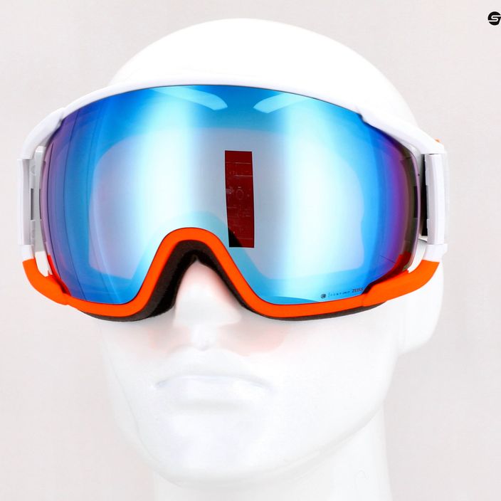 Gogle narciarskie POC Zonula Clarity Comp white/fluorescent orange/spektris blue 11