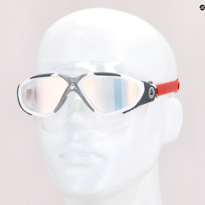 Maska do pływania Aquasphere Vista white/red/mirrored iridescent MS5050906LMI 11