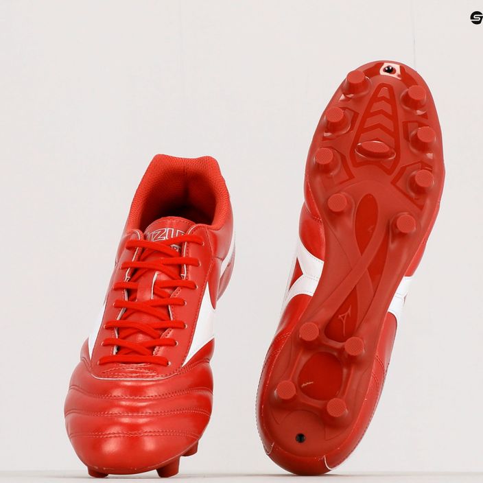 Buty piłkarskie męskie Mizuno Morelia II Club MD czerwone P1GA221660 12