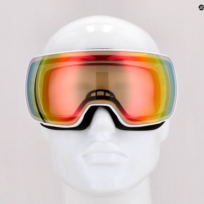 Gogle narciarskie UVEX Compact V white/mirror rainbow variomatic 7