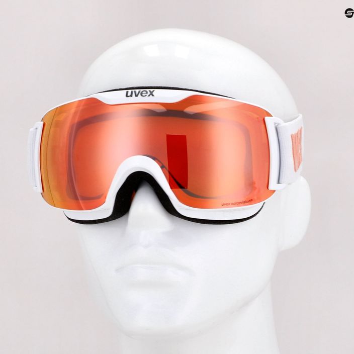 Gogle narciarskie UVEX Downhill 2000 S CV white/mirror rose colorvision orange 8