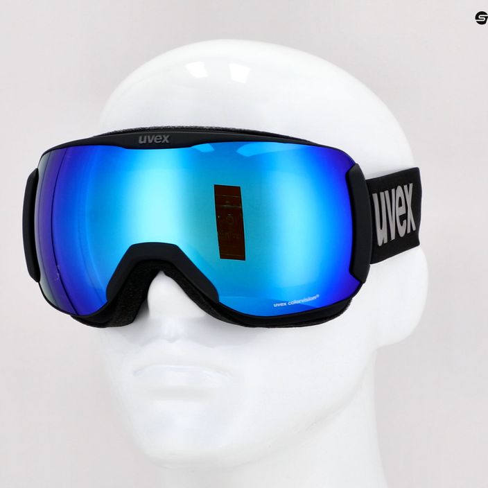 Gogle narciarskie UVEX Downhill 2100 CV black mat/mirror blue colorvision green 7