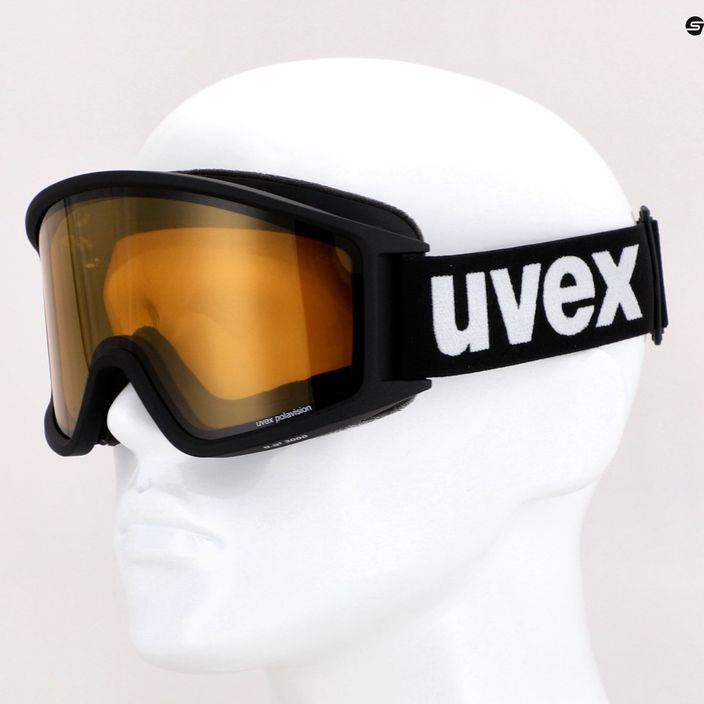 Gogle narciarskie UVEX G.gl 3000 P black mat/polavision brown clear 7