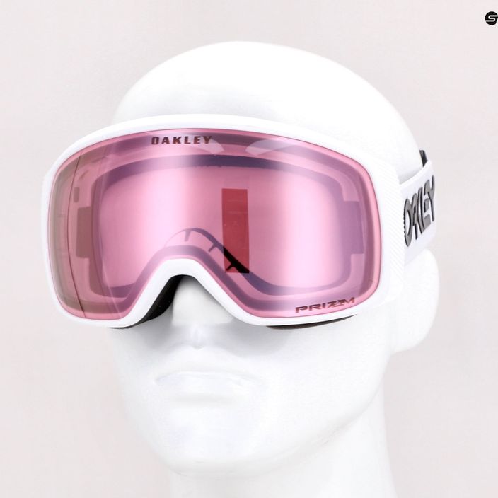 Gogle narciarskie Oakley Flight Tracker M factory pilot white/prizm snow hi pink iridium 5